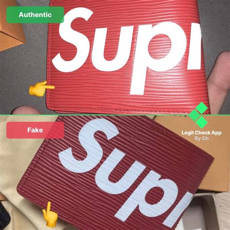 supreme lv side bag fake|how to check for fake supreme.